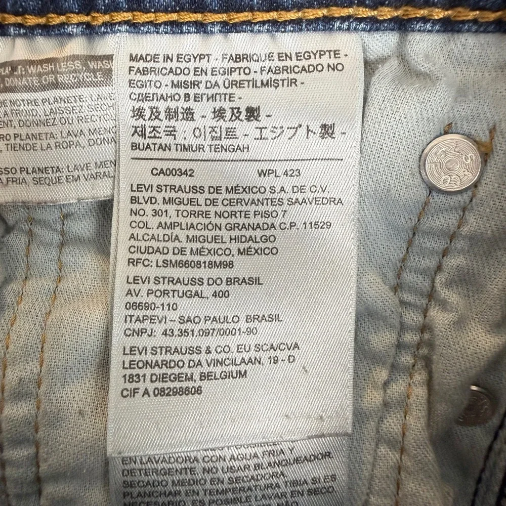Levi's 527 Slim Bootcut Jeans 31x30 Medium Wash Denim Blue Workwear